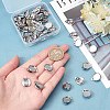 SUNNYCLUE 50Pcs 304 Stainless Steel Clip-on Earring Findings STAS-SC0004-24-3