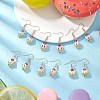 Ice Cream Cup Handmade Glass Seed Beads Dangle Earrings for Women EJEW-MZ00392-1