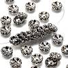 Brass Grade A Crystal Rhinestone Spacer Beads RB-A006-10MM-B-1