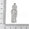Brass Micro Pave Cubic Zirconia Pendants KK-R230-12P-3