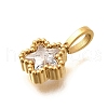 304 Stainless Steel Rhinestone Pendants STAS-M109-07G-07-2