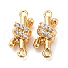 Brass Rhinestone Pendants KK-E793-21G-1