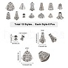 SUNNYCLUE Tibetan Style Alloy & CCB Plastic Bead Cones & Caps TIBE-SC0001-19AS-2