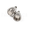 304 Stainless Steel Magnetic Clasps STAS-C127-14P-2