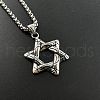 Punk Style Star of David Pendant Necklace for Fashionable Students and Couples DT0995-4