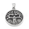 304 Stainless Steel Pendants STAS-G303-31AS-1