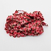 Flower Polyester Trim Ribbon X-OCOR-WH0057-18F-2