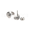 Non-Tarnish 304 Stainless Steel Stud Earring Findings STAS-K254-04P-2