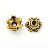 Tibetan Style Bead Caps TIBEB-E016-AG-1