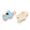 Alloy Enamel Pendants ENAM-CJC0018-01B-2