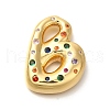 Brass Cubic Zirconia Pendants KK-M295-13G-B-1