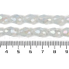 Opaque Solid Color Electroplate Glass Beads Strands EGLA-N013-J6mm-B02-4