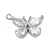 Brass Micro Pave Cubic Zirconia Pendants KK-D283-24P-1
