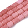 Natural Gemstone Rhodochrosite Stone Column Beads Strands G-S115-08-1