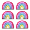 6Pcs Food Grade Eco-Friendly Silicone Focal Beads SIL-YW0001-04E-1