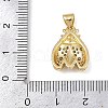 Brass Micro Pave Cubic Zirconia Pendants KK-A260-07E-G-3