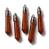 Natural Red Jasper Pointed Big Pendants G-Z055-01P-18-1