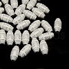 Plating Opaque Acrylic Round Beads PACR-Q101-04A-1