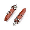 Natural Red Jasper Big Pointed Pendants G-A172-16G-2