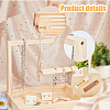 Rectangle Wood Jewelry Display Stands ODIS-WH0329-34A-5