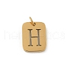 304 Stainless Steel Charms STAS-R001-01G-H-1