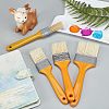 Fingerinspire 8Pcs 4 Style Nylon Brush TOOL-FG0001-04-5