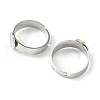 Tarnish Resistant 304 Stainless Steel Ring Shanks STAS-B018-304-2