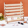 5-Tier Assembled Wood Earring Display Stands EDIS-WH0029-42B-5