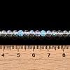 Transparent Electroplate Glass Beads Strands GLAA-T032-T4mm-C14-4