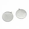 Tarnish Resistant 304 Stainless Steel Pendant Cabochon Settings X-STAS-T008-128-1