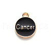 Alloy Enamel Pendants X-ENAM-S124-01B-08D-3
