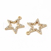 Alloy Rhinestone Pendants PALLOY-I217-19G-2