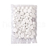 120Pcs 4 Styles Spray Painted White Wood Cabochons WOOD-TA0001-52-11