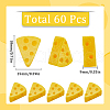 SUNNYCLUE 60Pcs Opaque Resin Decoden Cabochons CRES-SC0002-87-2