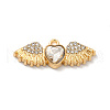 Rack Plating Alloy Rhinestone Charms PALLOY-O106-03G-02-1