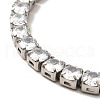 Clear Cubic Zirconia Tennis Bracelet BJEW-E009-25B-P-4