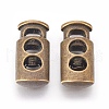 Alloy Spring Cord Locks PALLOY-WH0027-09-AB-1