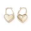 Brass Micro Pave Cubic Zirconia Huggie Hoop Earrings X-EJEW-L234-010B-G-3