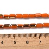 Electroplate Glass Beads Strands EGLA-D031-01-20-4