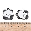 Panda Theme Alloy Enamel Pendants ENAM-F150-03-3