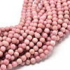 Natural Rhodonite Round Bead Strands X-G-P072-38-10mm-1