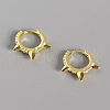 S925 Sterling Silver Punk Rivet Hoop Earrings OS2766-1-1