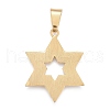 304 Stainless Steel Pendants STAS-K214-08G-2
