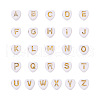 1000Pcs Electroplate Opaque Acrylic Beads MACR-TA0001-18-1