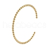 Ion Plating(IP) 304 Stainless Steel Cuff Bangles for Women BJEW-Z078-08G-1