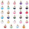 Transparent Glass Globe Pendants GLAA-TA0003-07-3