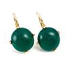 Glass Dangle Earrings EJEW-L228-18-2