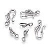 Tibetan Style Alloy Hook and Eye Clasps PALLOY-R134-04-RS-2