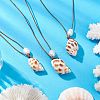 Mother's Day Jewellery Summer Beach Natural Cultured Freshwater Pearl & Natural Shell Pendant Necklaces NJEW-JN05100-01-2