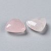Natural Rose Quartz Cabochons G-L553-37-3